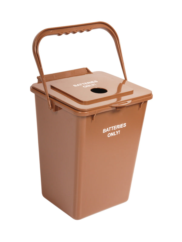 BATTERY RECYCLER - Single - Batteries - Circle - Brown