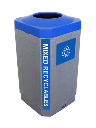 OCTO - Simple - Intérieur - Mixte Recyclables - Complet - Greystone-Blue