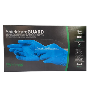 PF Blue Nitrile Gloves 4mil Small, 10x100