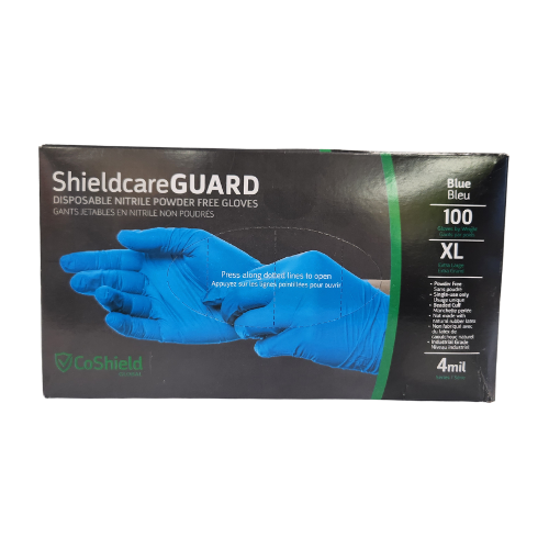 Gants en nitrile bleu PF 4mil XL, 10x100