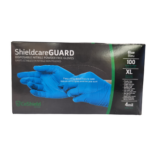 PF Blue Nitrile Gloves 4mil XL, 10x100