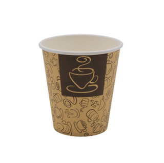 10oz Wrapped Paper Cup, Cafe Design, 500/case