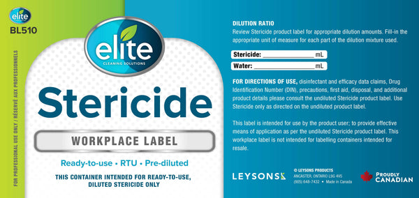 Stericide - Work Place Label