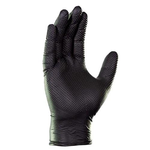 8mil Black Nitrile Gloves , 100/box