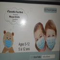 Child Size 3-Ply Disposable Face Masks (Non Medical), 50/pkg