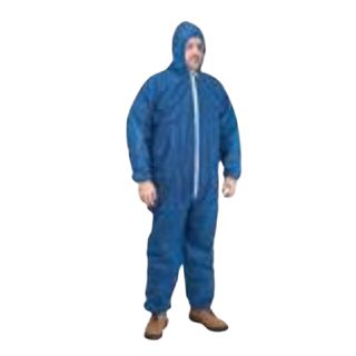 Polypro Coverall w/hood Blue